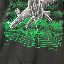 Load image into Gallery viewer, Vintage 90s Blackbird F/A-18 Hornet Fighter Jet Military Graphic Tee Size M