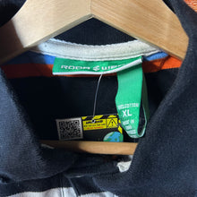 Load image into Gallery viewer, Y2K Rocawear Red White Blue Striped Polo Size XL