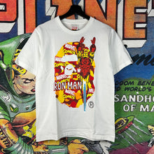 Load image into Gallery viewer, Bape Marvel Iron Man Tee Size Small
