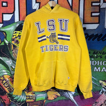 Load image into Gallery viewer, Vintage 1980s Yellow LSU Tigers Hoodie SweatShirt Size Medium
