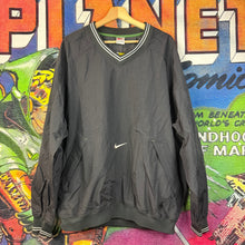 Load image into Gallery viewer, Vintage Nike 90s Black V-Neck Pullover Windbreaker Jacket Size XL