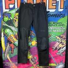 Load image into Gallery viewer, NWOT Raf Simons Destroyed Double Denim Jeans Size 34"
