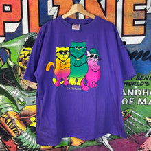Load image into Gallery viewer, Vintage 90s Cattitude Cats Tee Size XL