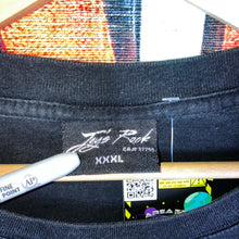 Load image into Gallery viewer, Y2K Jay’s Rock Wolf Nature Spirit Liquid Blue Style Tee Size 3XL