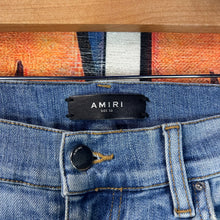 Load image into Gallery viewer, Amiri MX1 Distressed Jeans Blue Size 33”