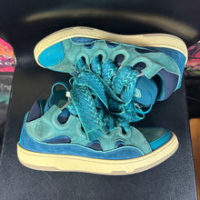 Load image into Gallery viewer, Lanvin Curb Sneaker Turquoise Size 41/8