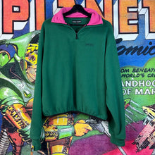 Load image into Gallery viewer, Hidden Season Green & Pink Quarter-Zip Jacket Size Small