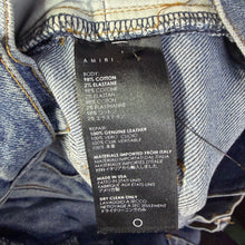 Load image into Gallery viewer, Amiri Ripped Blue Jeans Size 36”