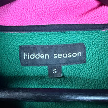Load image into Gallery viewer, Hidden Season Green & Pink Quarter-Zip Jacket Size Small