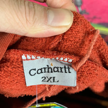 Load image into Gallery viewer, Y2K Sunfaded Carhartt Orange Hoodie Size 2XL