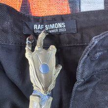 Load image into Gallery viewer, NWOT Raf Simons Destroyed Double Denim Jeans Size 34"