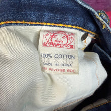Load image into Gallery viewer, Evisu Yellow Denim Shorts Size 34”
