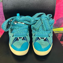 Load image into Gallery viewer, Lanvin Curb Sneaker Turquoise Size 41/8