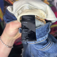 Load image into Gallery viewer, Amiri MX1 Leather Patch Jeans Size 30”