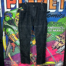 Load image into Gallery viewer, 1017 Alyx 9SM Blackmeans Distressed Frayed Jeans Size 36”