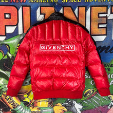 Load image into Gallery viewer, Givenchy Paris Red Puffer Coat Size Youth Large