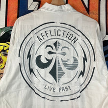 Load image into Gallery viewer, Affliction Athletic Fit ‘Live Fast’ L/S Button Down Shirt Size 2XL