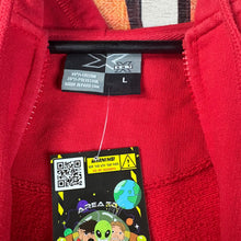Load image into Gallery viewer, Y2K Red Cross & Wings Hoodie Size Large