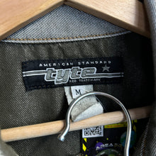 Load image into Gallery viewer, Vintage 80’s Tyte Women’s Silver Cropped Denim Jacket Size Medium