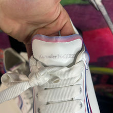Load image into Gallery viewer, Alexander McQueen Oversized Sneakers White Galactic Blue Size 8