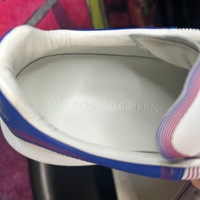 Load image into Gallery viewer, Alexander McQueen Oversized Sneakers White Galactic Blue Size 8