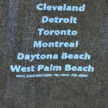 Load image into Gallery viewer, 2010 Jonas Brothers Live In Concert Tee Size S