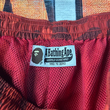 Load image into Gallery viewer, Bape Red Camo Shorts Size Medium
