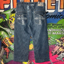Load image into Gallery viewer, Y2K Southpole Cross Jeans Size 36”