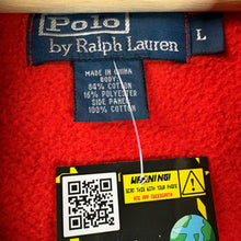 Load image into Gallery viewer, Polo Ralph Lauren Orange Zip Up Hoodie Size Large