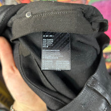 Load image into Gallery viewer, Amiri MX1 Waxed Jeans Black Size 36”