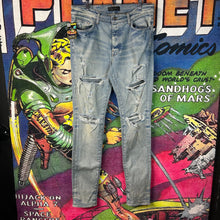 Load image into Gallery viewer, Amiri MX1 Ripped Skinny Jeans Size 33”