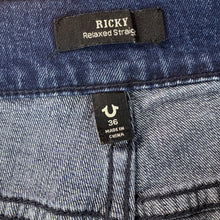 Load image into Gallery viewer, True Religion Men’s Ricky Relaxed Straight Jeans Size 36”
