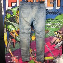 Load image into Gallery viewer, Amiri MX1 Distressed Skinny Jeans Size 38”