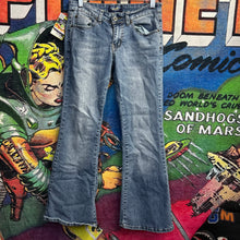 Load image into Gallery viewer, Y2K Women’s Flared Angel Jeans Size 29”