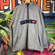 Load image into Gallery viewer, Y2K Gray Reebok Athletic Dept. Quarter zip Fleece SweatShirt Size XL