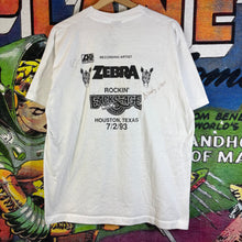 Load image into Gallery viewer, Vintage 90s Zebra Band Tour Tee Size XL