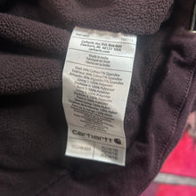 Load image into Gallery viewer, Carhartt Burgundy Sherpa-Lined Detroit Jacket Size Youth XL