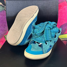 Load image into Gallery viewer, Lanvin Curb Sneaker Turquoise Size 41/8