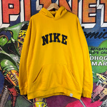 Load image into Gallery viewer, Y2K Nike Yellow Spellout Logo Hoodie Size XL