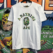 Load image into Gallery viewer, Brand New Bape College Style Tee Green Camo Tee Size Small