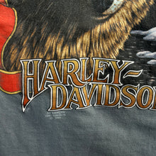 Load image into Gallery viewer, Vintage 90’s Harley 3D Wolf Distressed Longsleeve Tee Size Large/XL