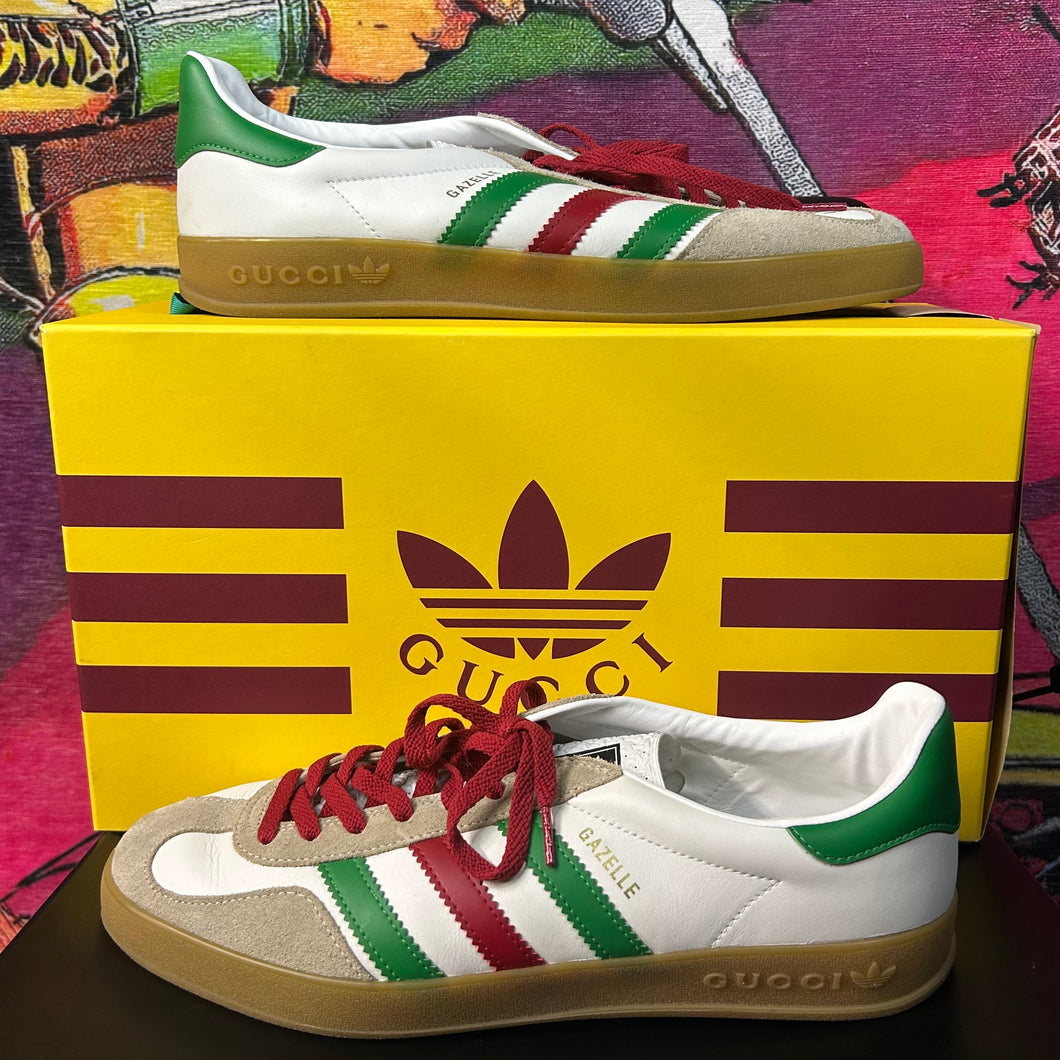 Adidas Gucci Gazelle White & Green Size 12 Area52houston Adidas Gucci Gazelle White & Green Size 12 Area52houston