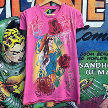 Load image into Gallery viewer, Christian Audiger Bedazzled Woman’s Tee Size Womans Large
