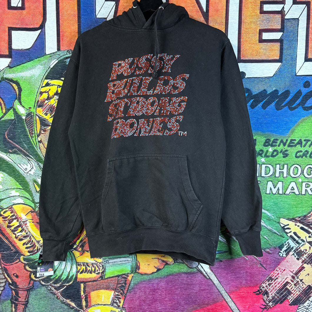Pussy Builds Strong Bones Hoodie Size Medium