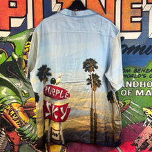 Load image into Gallery viewer, Purple Brand Blue Sky In Button Up Shirt Size XL
