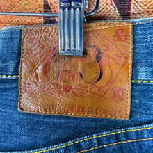 Load image into Gallery viewer, Evisu Yellow Denim Shorts Size 34”
