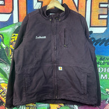 Load image into Gallery viewer, Carhartt Burgundy Sherpa-Lined Detroit Jacket Size Youth XL
