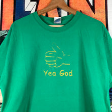 Load image into Gallery viewer, Y2K “Yea God, Boo Devil” Jesus Tee Size L
