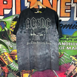 Y2K AC/DC Liquid Blue Tee Size XL