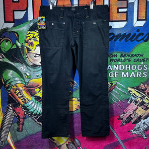 Hysteric Glamour Black Canvas Trousers Size 36